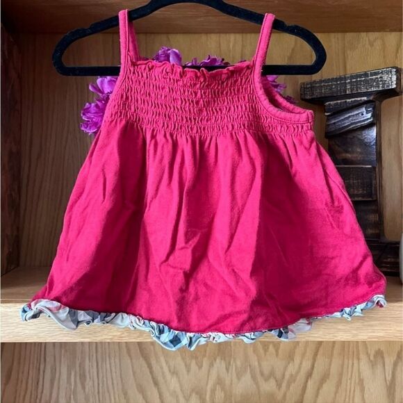 AUTHENTIC BURBERRY TODDLER GIRL TANK TOP NOVA CHECK TRIM 18 MONTHS - Picture 1 of 4